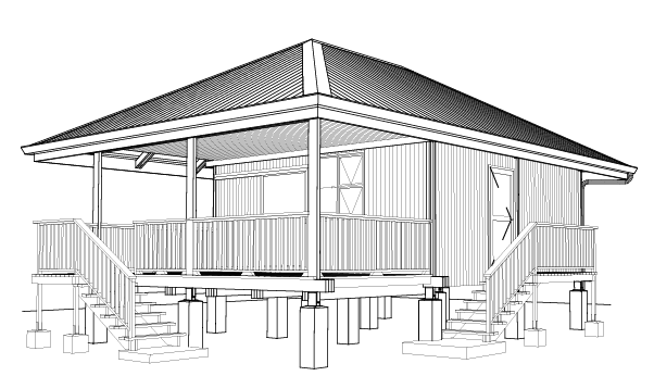Dessin du fare OPH F4, le chantier des TD et des TP